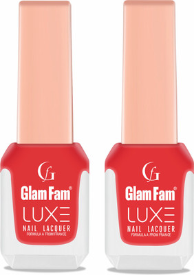 Glam Fam Luxe Flamingo Red and Cherry Red(Pack of 2)