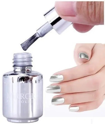 GFSU - GO FOR SOMETHING UNIQUE Metallic Mirror Nail Polish Nail Polish For Women Girls Nails silver