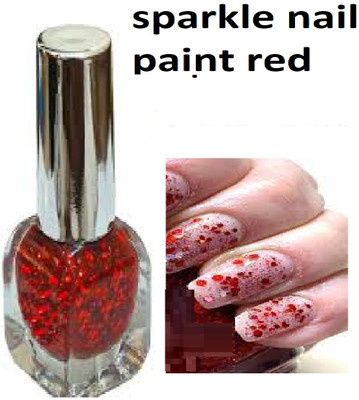 Luipui sparkle red nail polish occasional for beauty of nails pack of 1 red