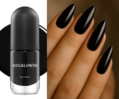 GULGLOW99 Long Lasting Gel Polish with High Shine Gloss BLACK