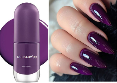 GULGLOW99 Nail Trend Glossy Nail Polish Quick Drying PURPLE