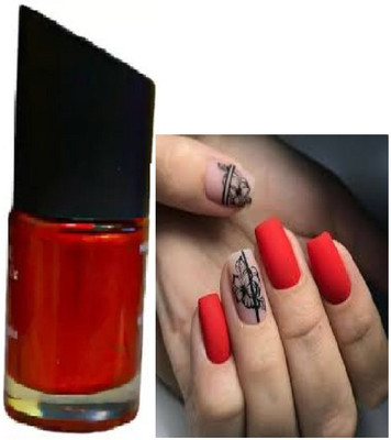 Luipui BEST RED MATTE NAIL POLISH PACK OF 1 LONG LASTING RED
