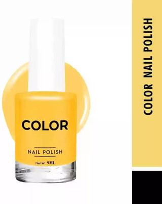 HUZURLU Pigmented & Long Stay Unique Dull Matte Finish Nail Polish creative Yellow