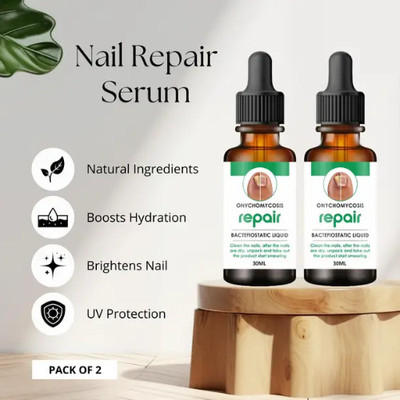 COSMIVA Nail serum - nail repair serum - nail repair [Pack of 2] Brown(Pack of 2)