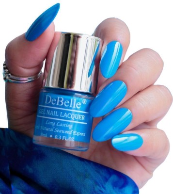 DeBelle Gel Nail lacquer Blue nail polish-8 ml La Azure