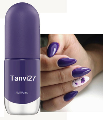 tanvi27 Nail Lacquer Quick Dry Long Lasting Purple Nail Polish Purple