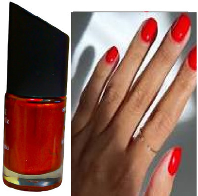 Luipui trending long lasting red shimmer nail polish pack of 1 RED