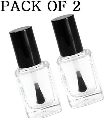 LILLYAMOR Clear transparent shiny gel nail polish long stay transparent set of 2 Transparent(Pack of 2)