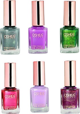 OSHEA New Nail Enamel Range- 11 Combo Pack 60ml Buy 4 Get 2 Free Combo(Pack of 6)