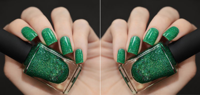 tanvi27 Combo Nail Paint Shiny Smooth Long Lasting Green gilliter Nail Polish green