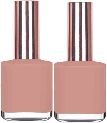 GABBU Nail Polish High-Shine dark beige(Pack of 2)