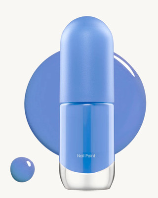 Jiwoo Chip Resistant Quick Dry One Swipe Application Nailpaint sumflower blue