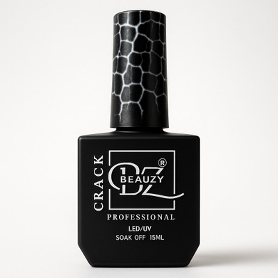 Beauzy Crack Gel Nail Polish – Black Edition – Soak-Off UV/LED BLACK
