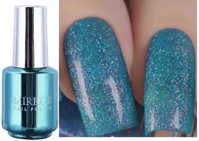 EVERERIN Metallic Mirror Finish Glass Nail Polish sky blue