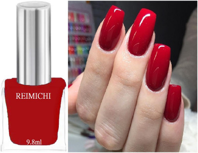 REIMICHI No Chipping-No Fading Long Lasting & Quick Drying Nailpaint cherry red