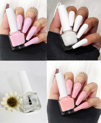 tanvi27 Quick Dry , Long-Lasting & High-Shine Finish Mini Magic Nail Polish Set Multi Color(Pack of 4)