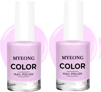 MYEONG ail Polish Smooth and perfect intense look finish LAVENDER(Pack of 2)