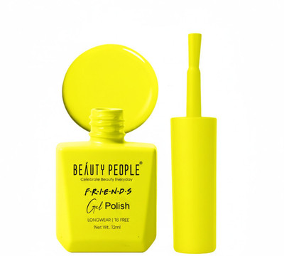 BEAUTY PEOPLE Friends Gel Nail Polish, 16-Free Formula, Vibrant Shade, Lime Flash, 12ml Lime Flash
