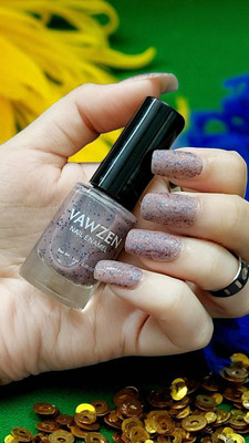 VAWZEN Nail Enamel, Quick Drying, High Shine, Long Lasting, Chip Resistant, Thistle Glitter BH22