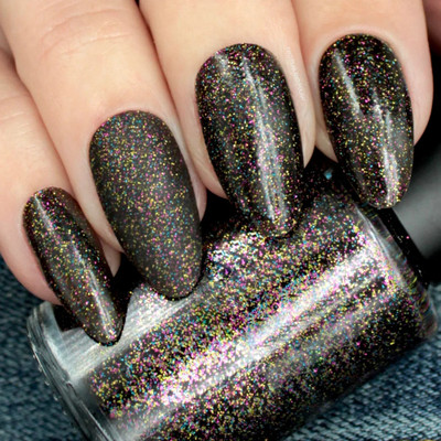 Latixmat Professional High Shine Quick Dry Multicoloublack Nail Polish Multicoloublack