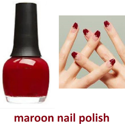Luipui best stylish maroon matte finish nail polish pack of 1 maroon