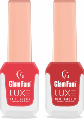 Glam Fam Luxe Lava Red and Scarlet Red(Pack of 2)
