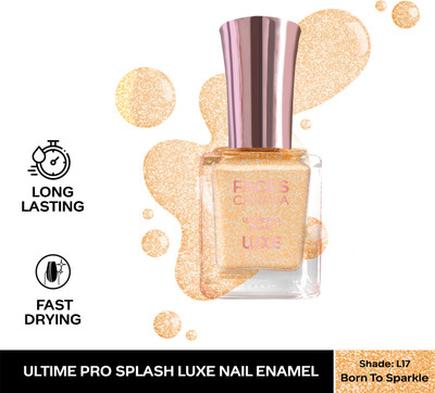 FACES CANADA Ultime Pro Splash Luxe Nail Enamel | Glossy Finish | Quick Drying Born to Sparkle (L17)