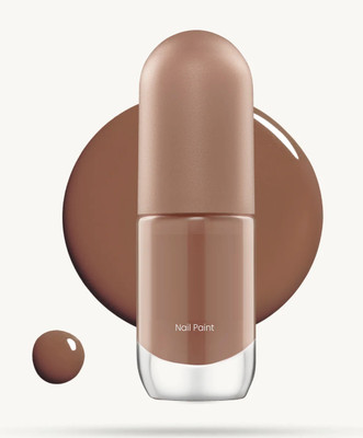 Jiwoo Brown Color Ultra-Glossy Shine Long-Lasting & Chip-Resistant Nailpaint For Girls brown