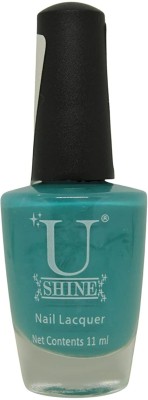 Ushine Jade Me Up|Sea Green|Creme|11ml|No Chip, Paraben, Nail Yellow & Enduring jade green crème