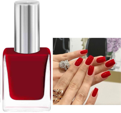 GABBU Red Vegan, Long-Lasting Nail Paint with High Shine & Quick-Dry Formula RED