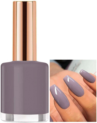 MYEONG Stone Grey Glossy Nail Polish Lustrous shine Long lasting Smooth Application Stone Grey