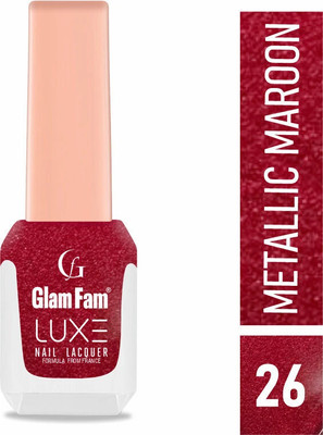 Glam Fam Luxe Metallic Maroon