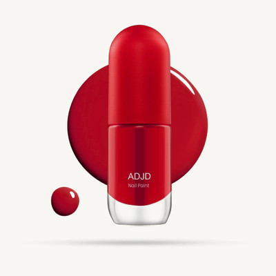 ADJD High Glossy Shine, Vegan Nail Paint For Women Red