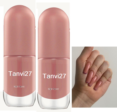 tanvi27 Combo Nail Lacquer Quick DryPeachivory Long Lasting Nail Polish Peachivory