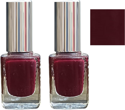 Luipui STYLISH NAIL POLISH MAROON COLOR PACK OF-2 MAROON(Pack of 2)