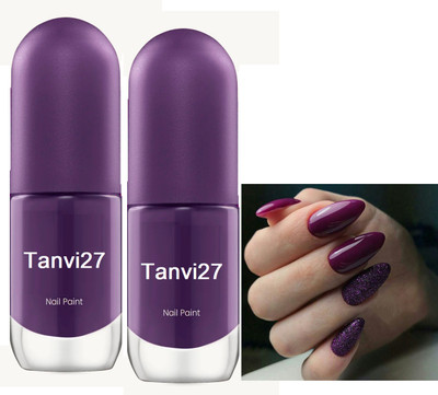 tanvi27 Combo Nail Lacquer Quick Dry Voilet Long Lasting Nail Polish Voilet