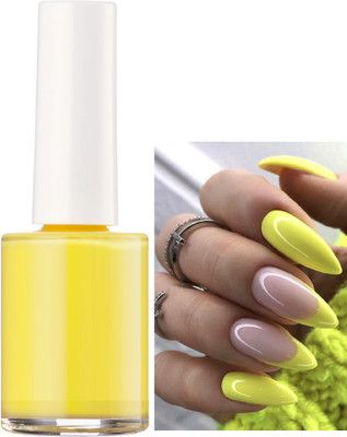 THTC COMBO NAIL PAINT FOR STYLING NAILS QUICK DRYING YELLOW YELLOW(Pack of 2)