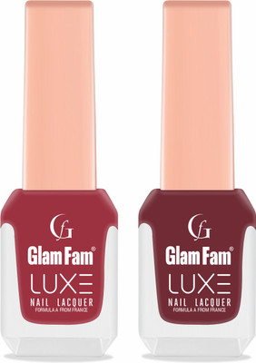 Glam Fam Luxe Burgundy and Cherry Maroon(Pack of 2)