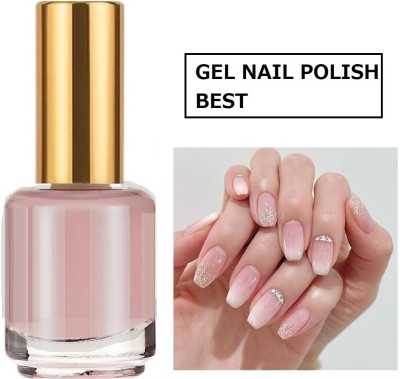 HUZURLU Pink Jelly Gel Nail Polish Translucent Semi-transparent Gel Polish pearlescent pale pink