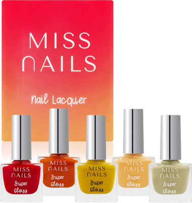 Miss Nails Super Gloss Set of 5 Combo SG15 Multi
