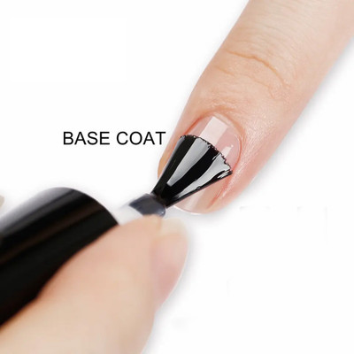 D Nails No Wipe 15ml Base Coat - Make Stong Nail Surface to Give Gel Polish Long Last Transparent
