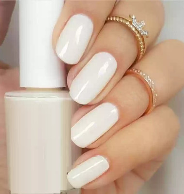 tanvi27 INSTANT NAIL PAINT FOR STYLING NAILS QUICK DRY WHITE white