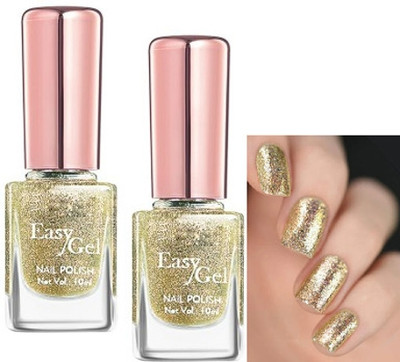 ADJD Combo Nail Polish Long Lasting & Quick Drying Golden Golden