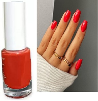 Luipui red matte nail polish pack of 1 waterproof red