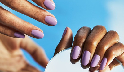 GABBU USE VELVET MATTE LAVENDER FROSTED NAIL POLISH LAVENDER