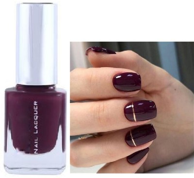 ADJD DARK MAROON GLOSSY FINISH WATER PROOF NAIL PAINT MAROON