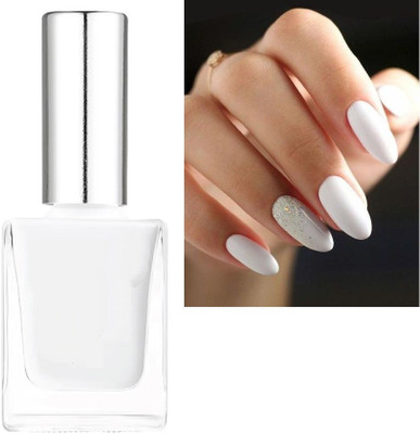 GABBU best Easy to Apply & Quick Drying, Professional White Nail Paint White