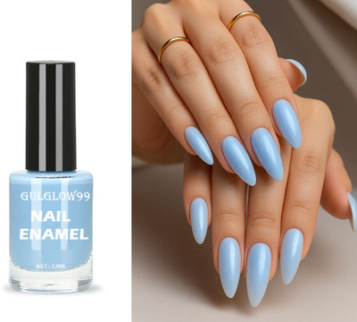 GULGLOW99 Nail Paint with High Shine & Quick-Dry Formula SKY BLUE