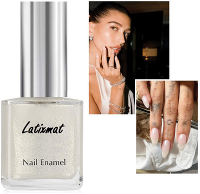 Latixmat Non-Toxic Nail Polish Pearl White Pearl White
