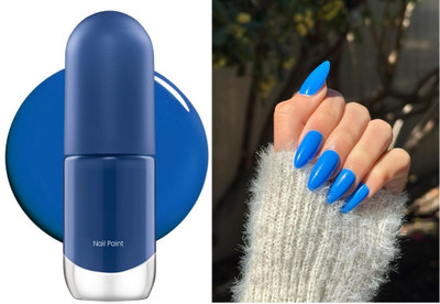 REIMICHI Quick-Drying Long-Lasting Wear Ultra-Glossy Shine Nail Paint Chip-Resistant BLUE